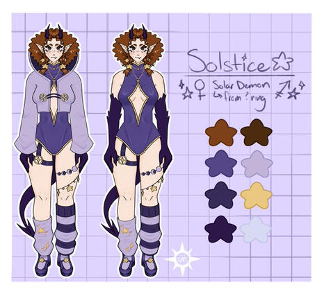 Reference Sheet + rendered + simple background